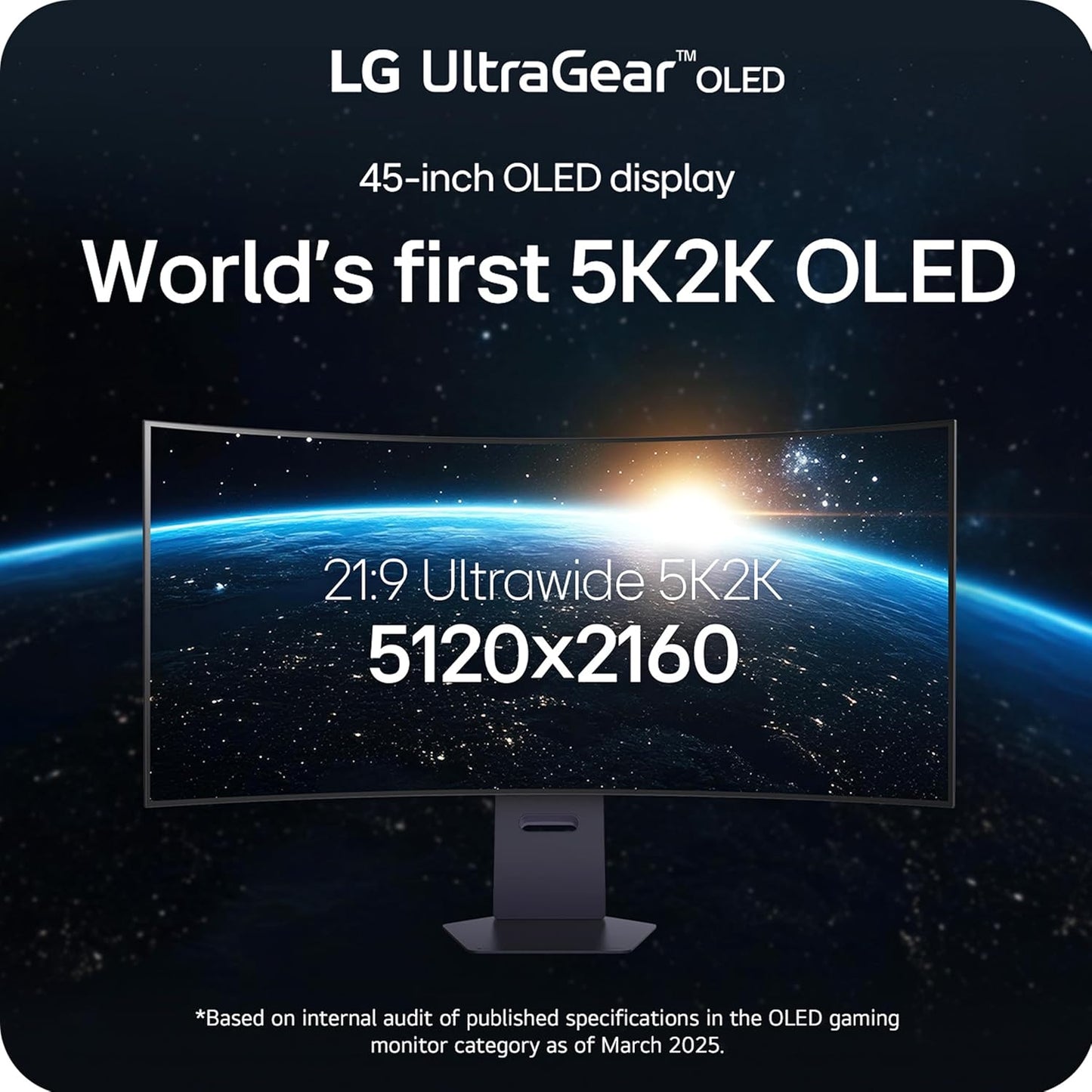 LG UltraGear 45" 5K2K OLED Curved Gaming Monitor, 165Hz