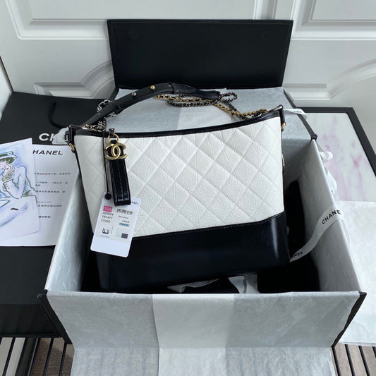 Chanel Gabrielle Hobo Bag Color 28 cm Black & White