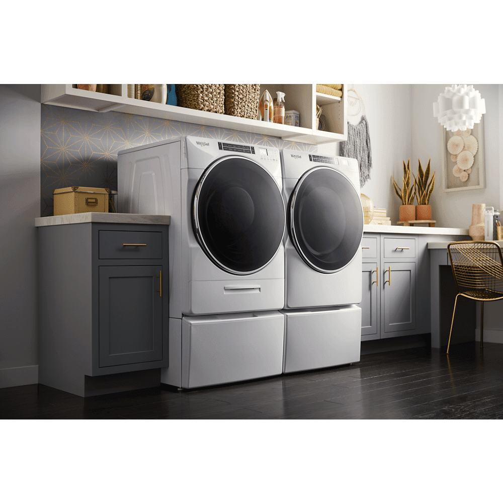 Whirlpool 5.0 Cu. Ft. High-Efficiency Front Load Washing Machine – White, Load & Go™ XL Automatic Detergent Dispenser