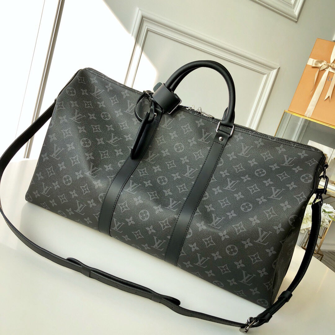Louis Vuitton Luggage Bag Monogram 55cm Black