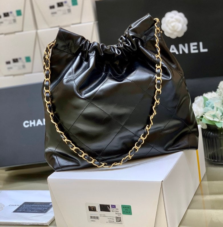 Chanel 22 Large Handbag 37cm Black