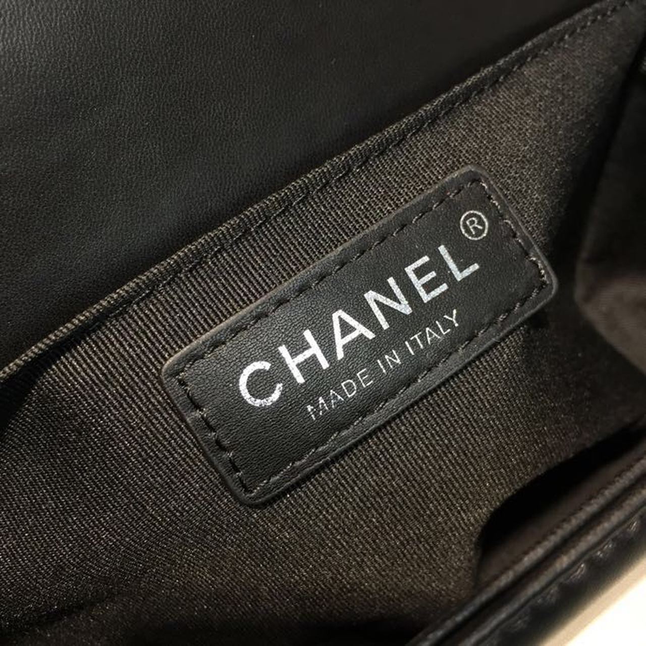 Chanel Boy Bag 25cm Lambskin Leather Antique Silver Hardware Spring/Summer Act 1 Collection Black