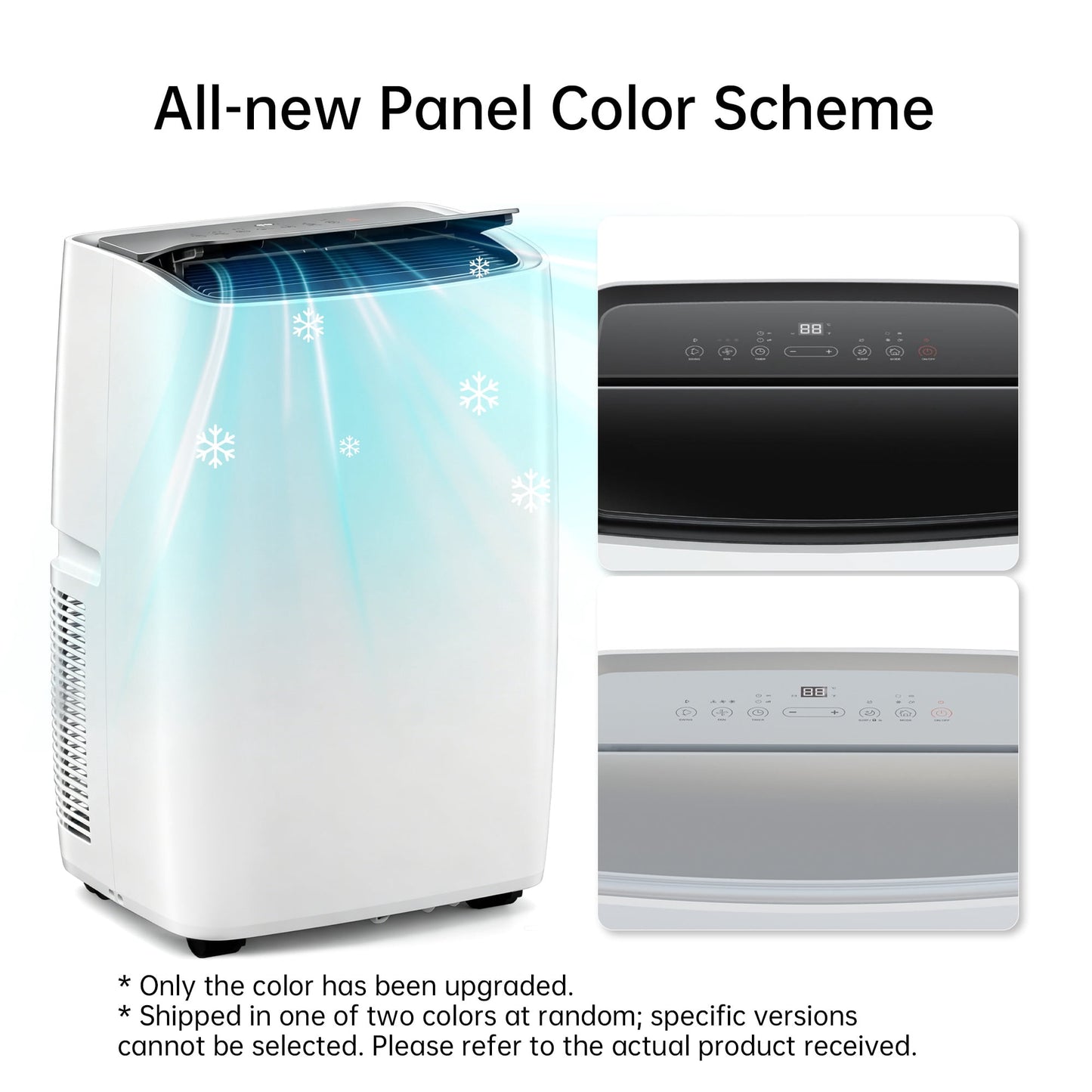 Portable Air Conditioner 14000 BTU, Suitable for 420 sq ft of Rooms, Floor Standing Air Conditioning AC Unit with Remote Control and Installation Kit, 5-In-1 Function
