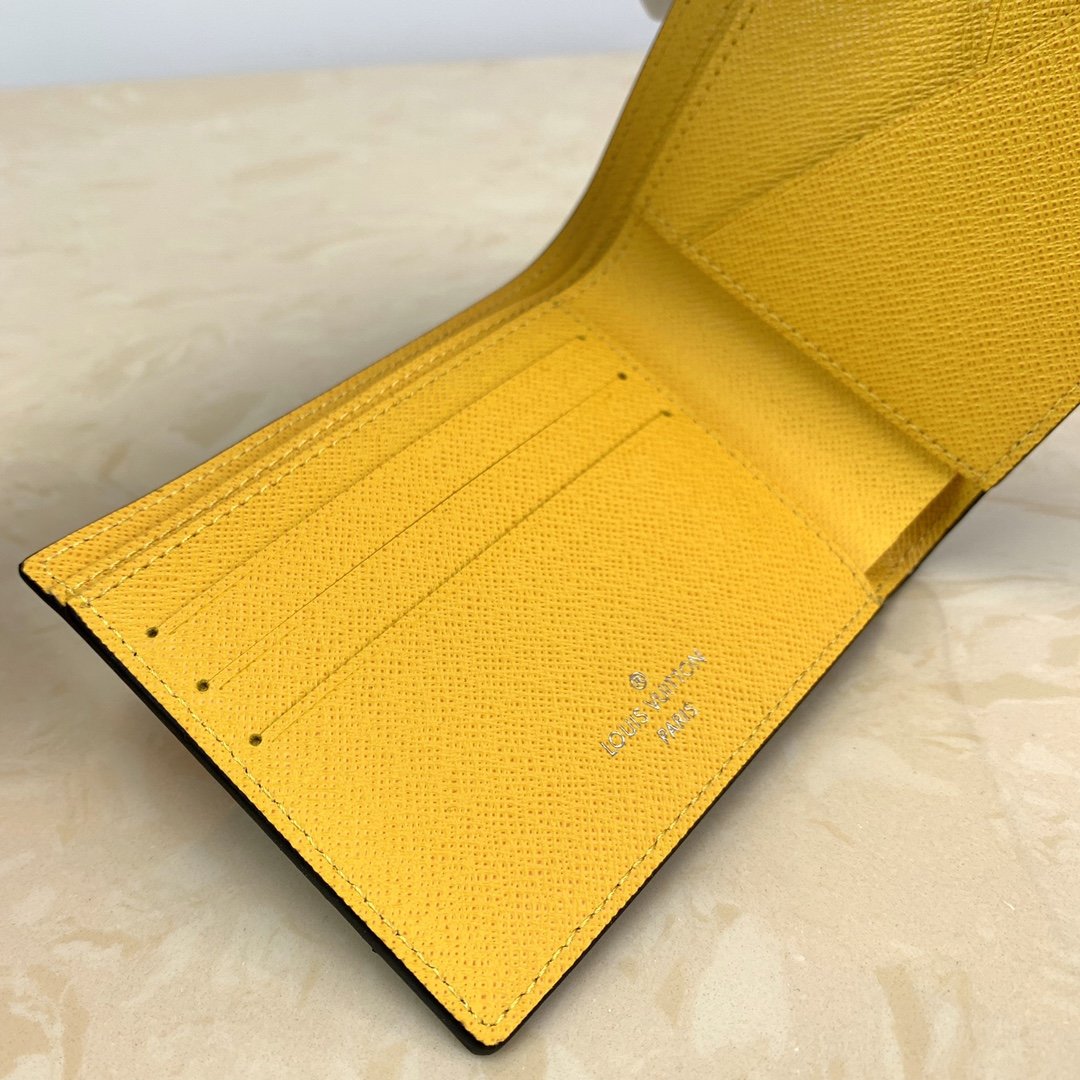 Louis Vuitton Monogram Wallet 12cm Black