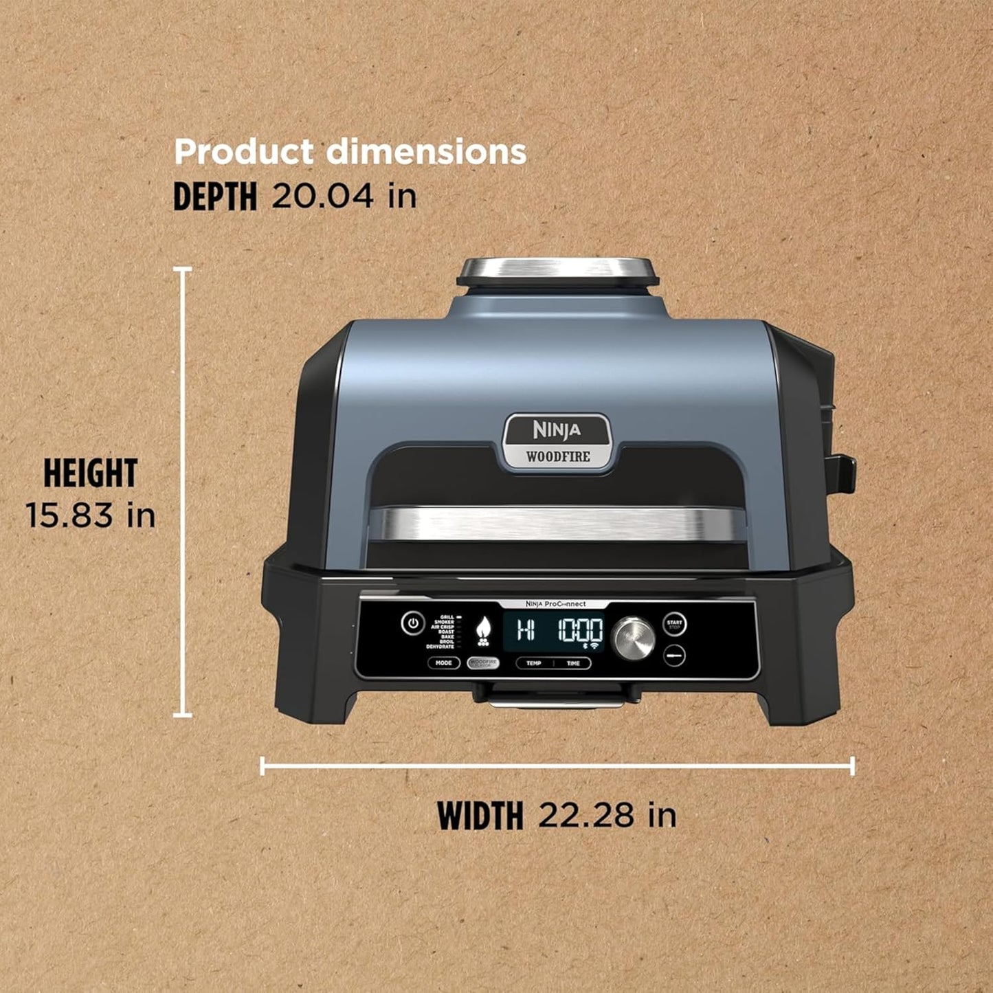 Ninja Woodfire Pro Connect XL 7-in-1 Outdoor Grill & Smoker
