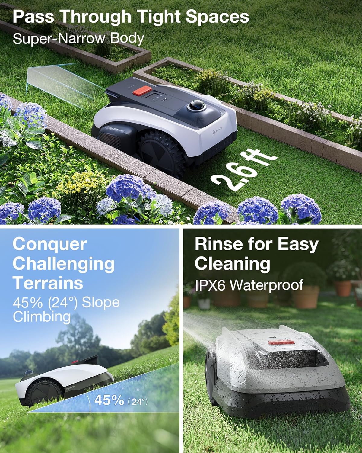 ECOVACS GOAT O1000 LiDAR PRO Robot Lawn Mower