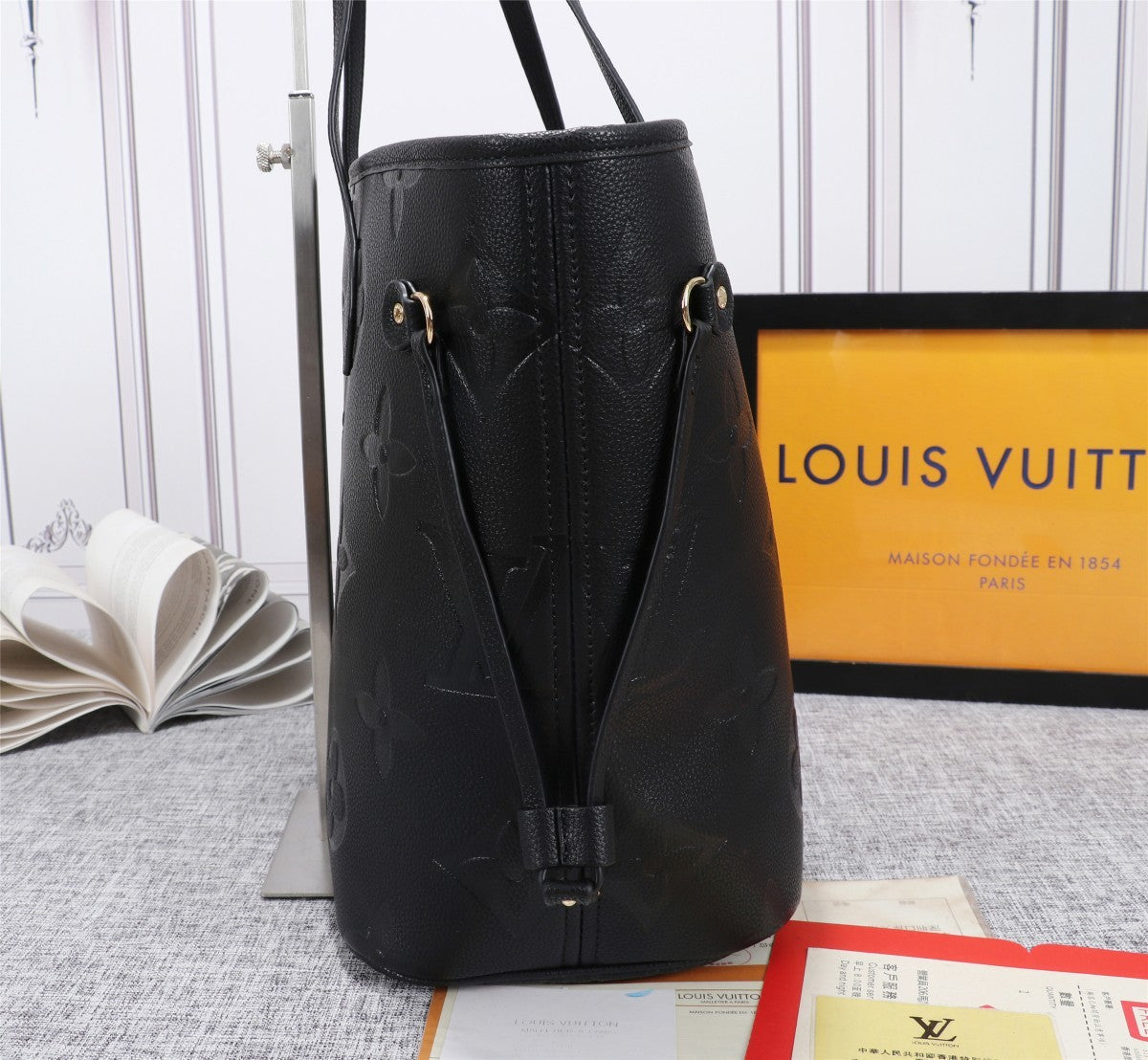 Louis vuitton Neverfull Monogram Empreinte 32cm/ Black