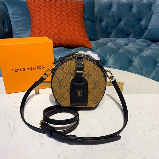 Louis Vuitton Mini Bote Chapeau Bag 16cm Monogram Reverse Canvas Spring/Summer Collection M68276 Brown