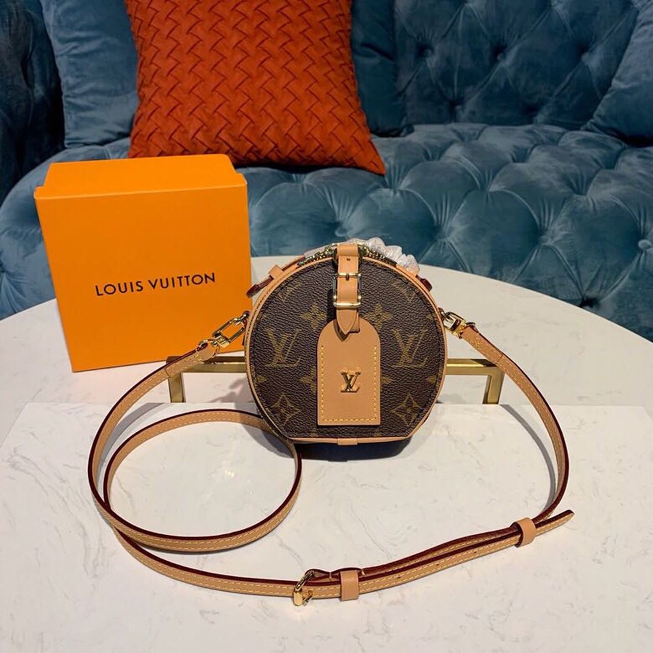 Louis Vuitton Mini Bo?te Chapeau Bag 16cm Monogram Canvas Spring/Summer Collection M44699, Brown