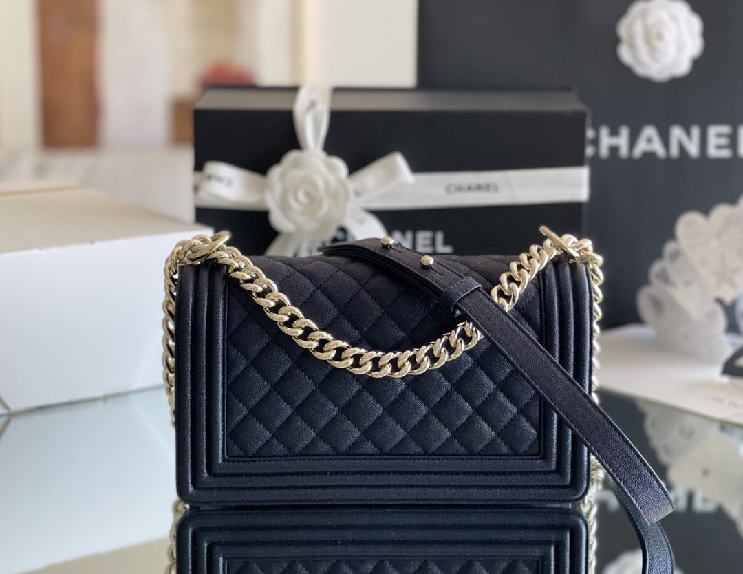 Chanel Medium Classic Flapbag 25cm Dark Blue