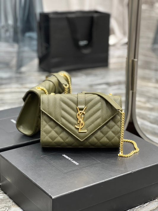 Saint Laurent Small Bag In Mix Matelasse 21cm