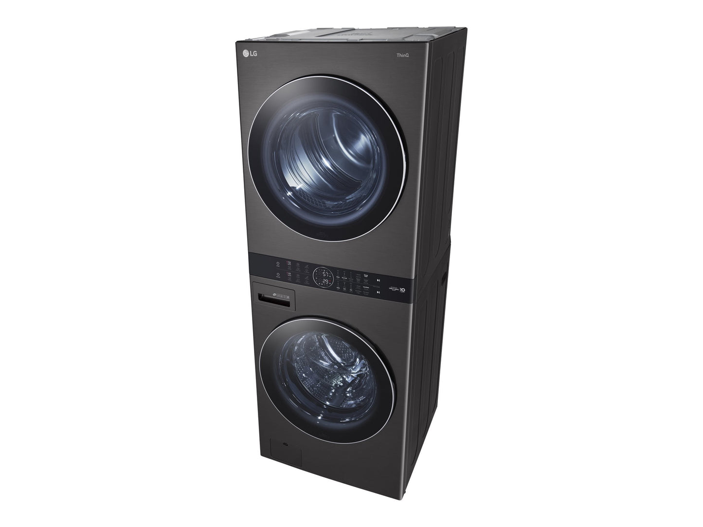 LG WashTower™ 4.5 cu ft High-Efficiency Front Load Washer & 7.4 cu ft Gas Dryer Set, White