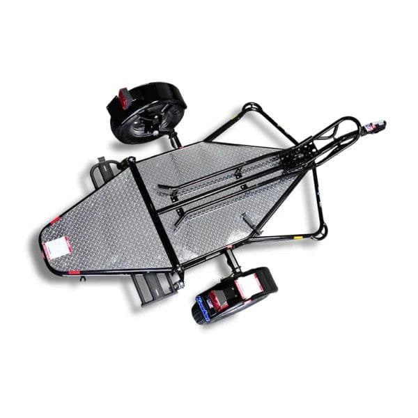 Stand-Up Motorcycle Trailer – Single Bike Hauler for Easy Tow Transport