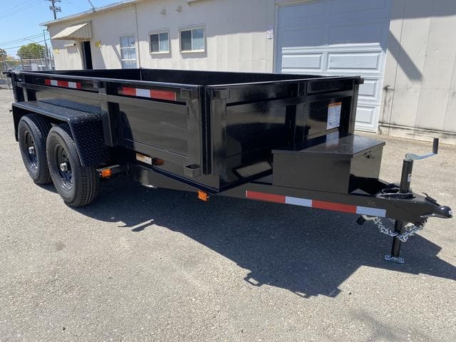 6×12 Dual-Axle Dump Trailer – 12,000 lb Heavy-Duty Hauler for Construction &amp; Landscaping
