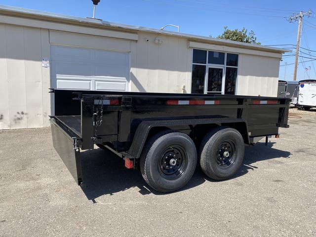 6×12 Dual-Axle Dump Trailer – 12,000 lb Heavy-Duty Hauler for Construction &amp; Landscaping