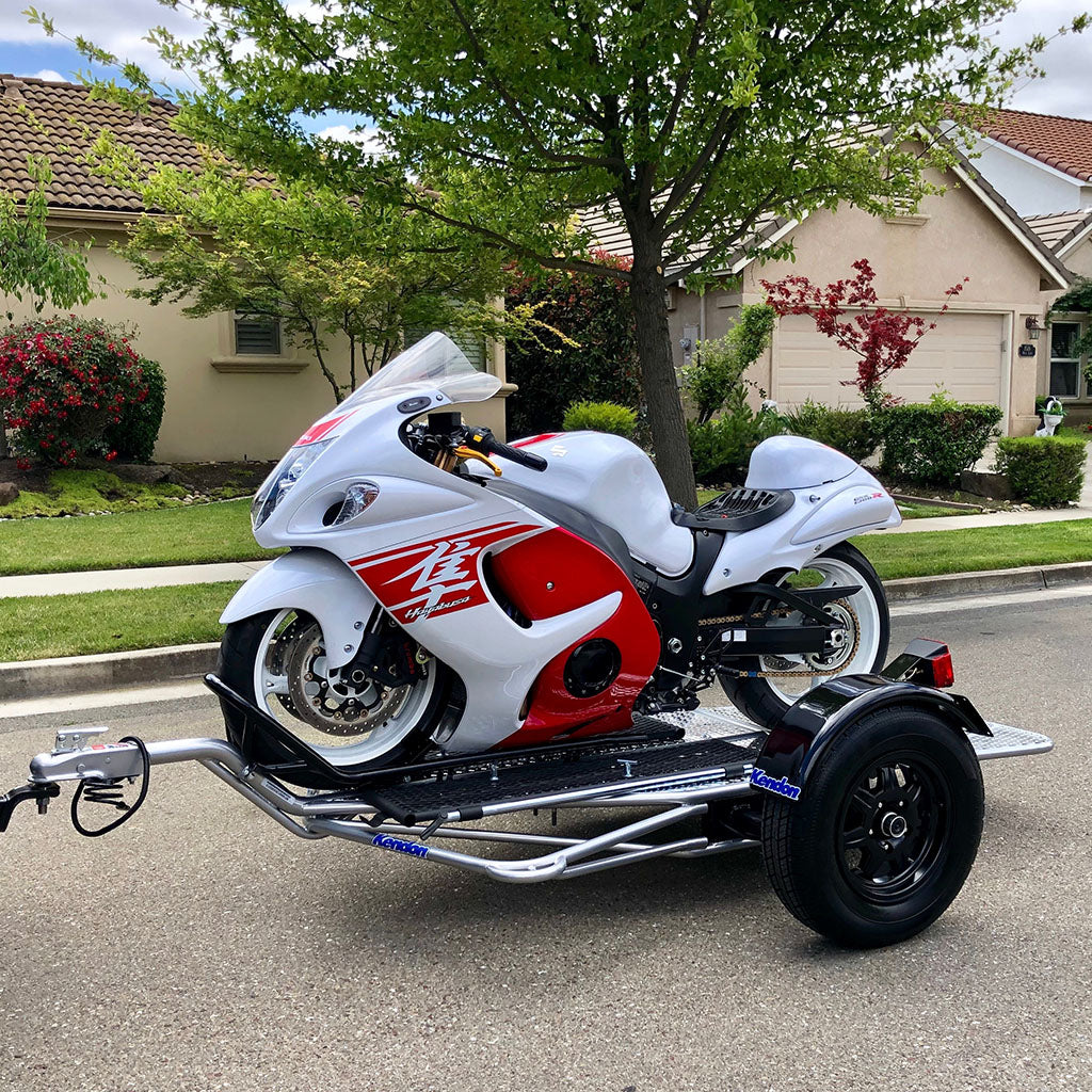 Single Ride-Up SRL Stand-Up Motorcycle Trailer