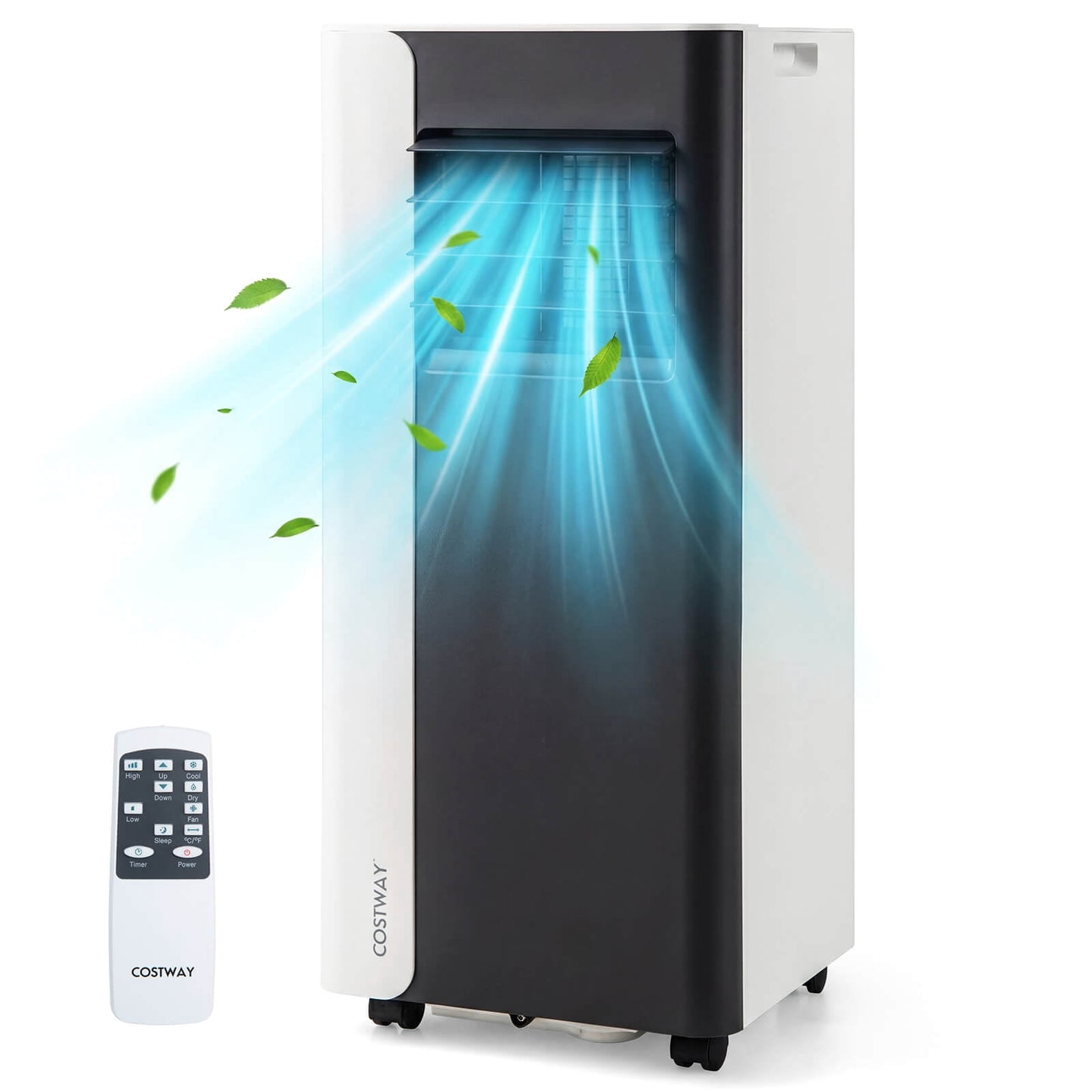 Costway 8000 BTU 3 in 1 Portable Air Conditioner with Fan & Dehumidifier Mode, Sleep Mode, 24H Timer