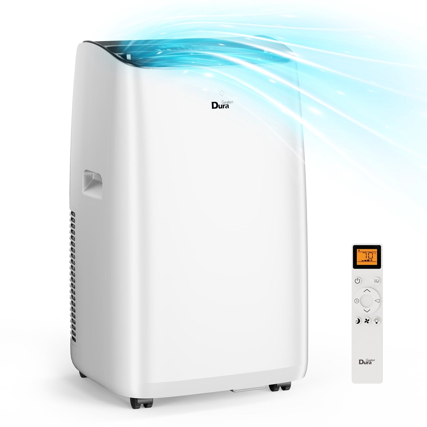 DuraComfort Portable Air Conditioner 10200 BTU, Dehumidifier, Fan, Remote, Cooling for 450 sq. ft