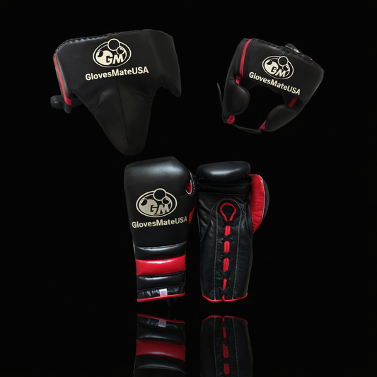Glovesmateusa Boxing Set | Brown/Red