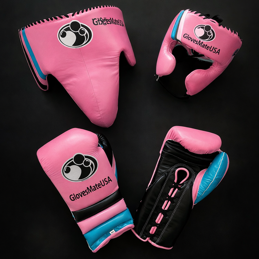 Glovesmateusa Boxing Set | Pink/Black/Blue
