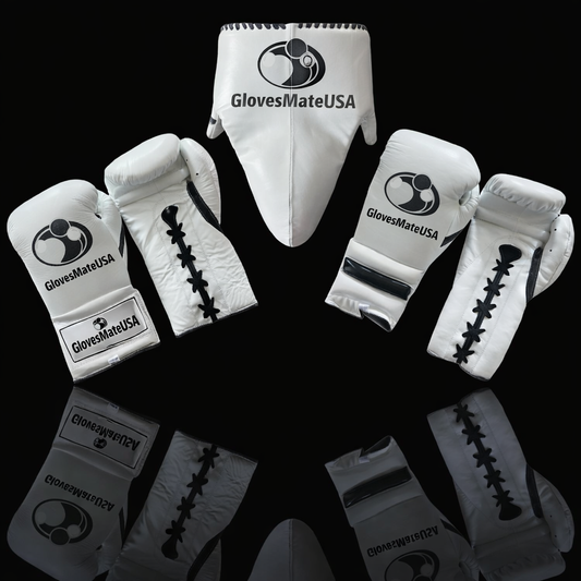 Glovesmateusa Boxing Set | White/Black