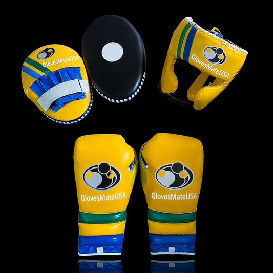 Glovesmateusa Boxing Set | Yellow/Blue/Green/black