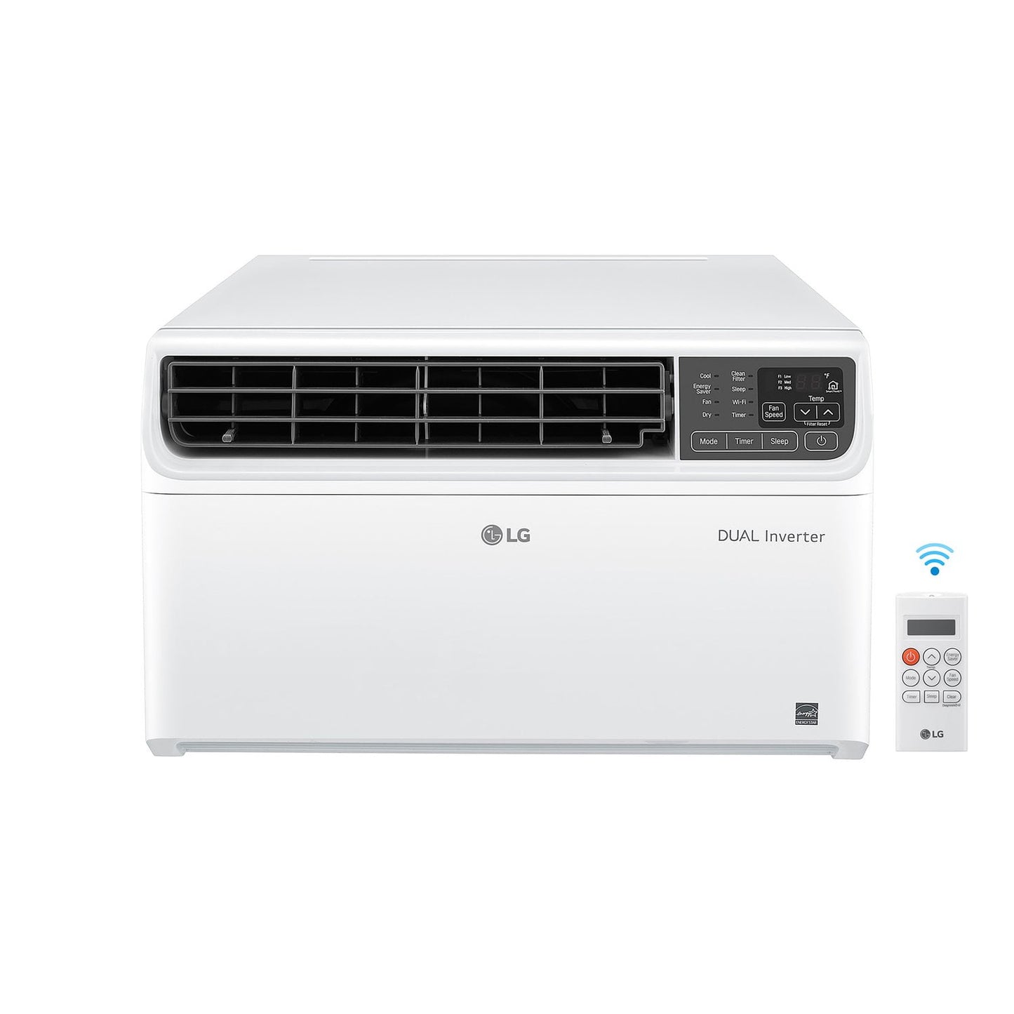 LG 8,500 BTU High Efficiency Dual Inverter Window Air Conditioner with Wi-Fi and LCD Remote, 115V, LW8024IVSM