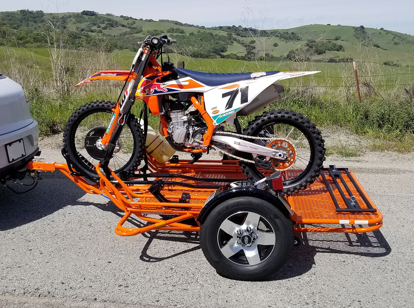 Stand-Up  Dirt Bike Trailer, Sport Bike & Scooter Trailer - USED