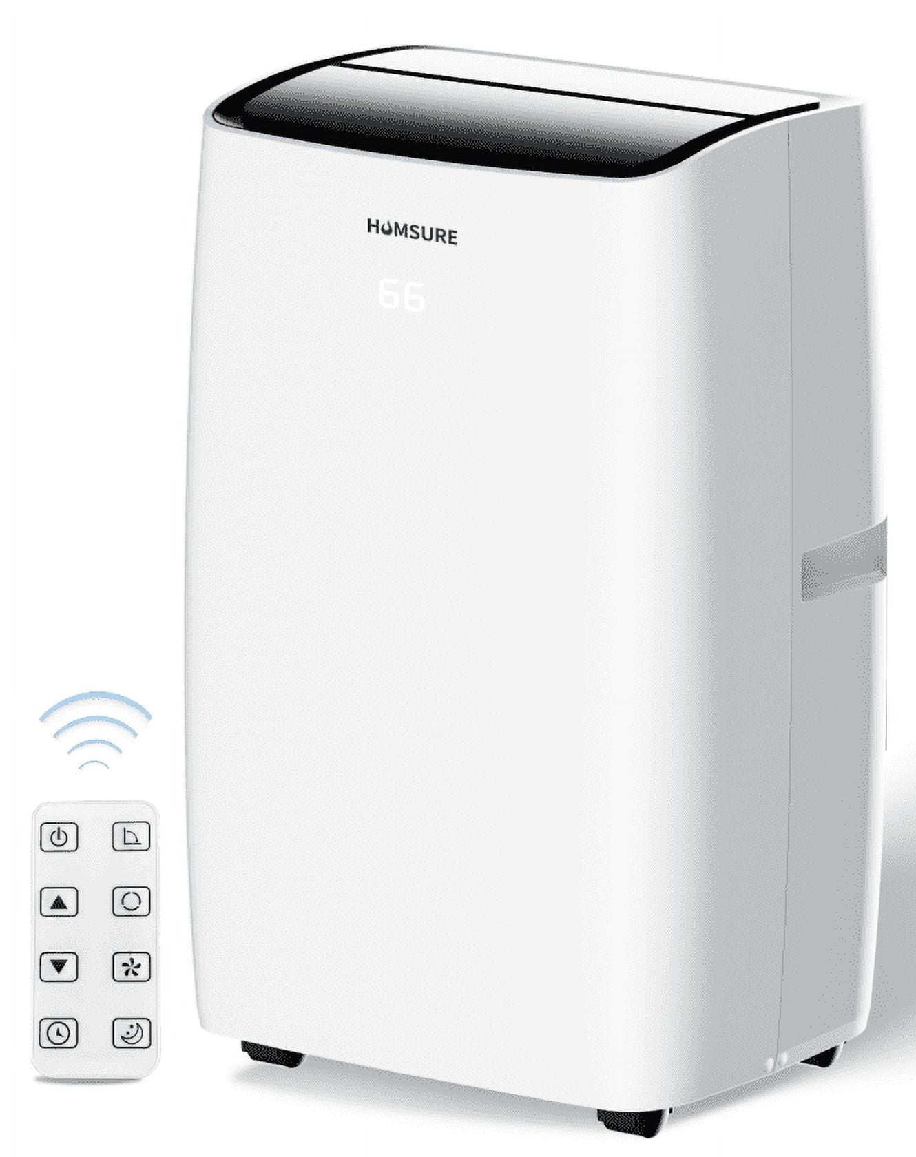 Portable Air Conditioner 14000 BTU, Suitable for 420 sq ft of Rooms, Floor Standing Air Conditioning AC Unit with Remote Control and Installation Kit, 5-In-1 Function