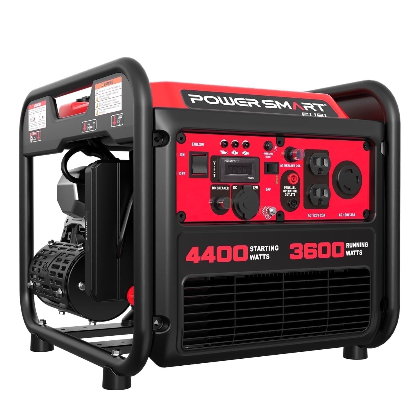 PowerSmart 4400-Watt Powered for Outdoor and Home Use, EPA Compliant Gas Portable Inverter Generator