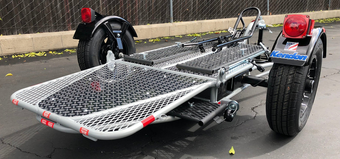 Single Ride-Up SRL Stand-Up Motorcycle Trailer