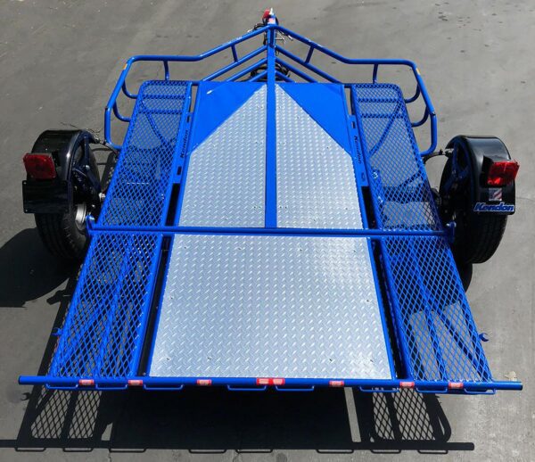 Stand-Up Motorcycle Trailer – Ride-Up, Single Rail