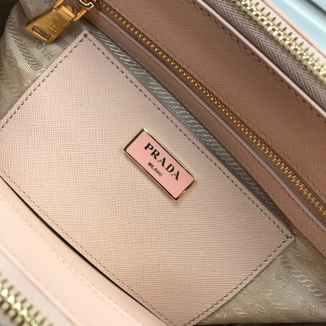 Prada Medium Shoulder Bag Naked Pink 28cm