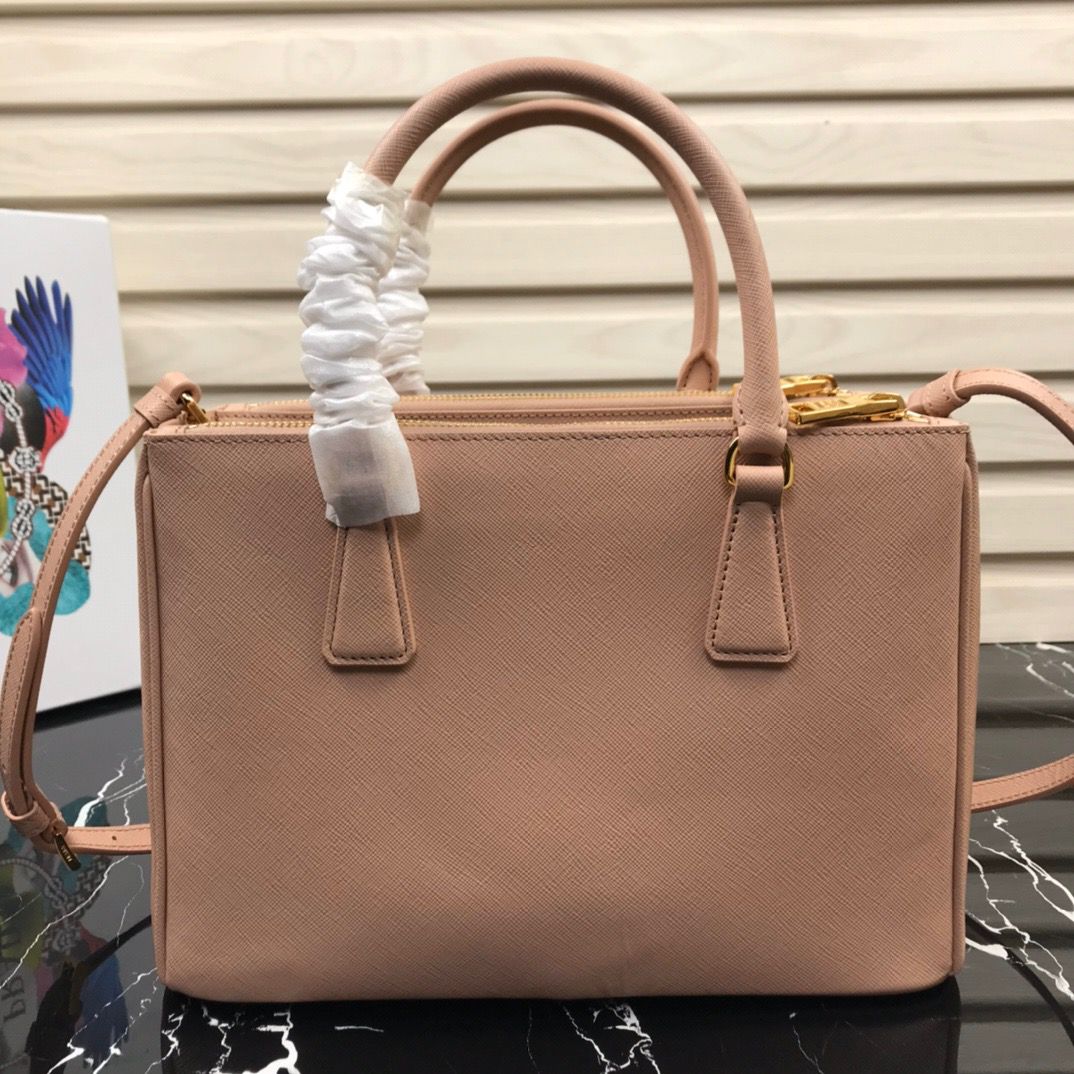 Prada Medium Shoulder Bag Naked Pink 28cm