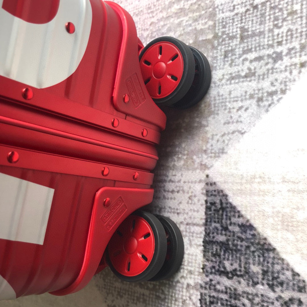 Louis Vuitton x Supreme Rolling Vali In Red 20 Inch