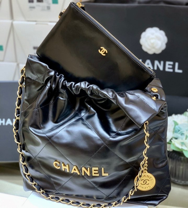 Chanel 22 Large Handbag 37cm Black