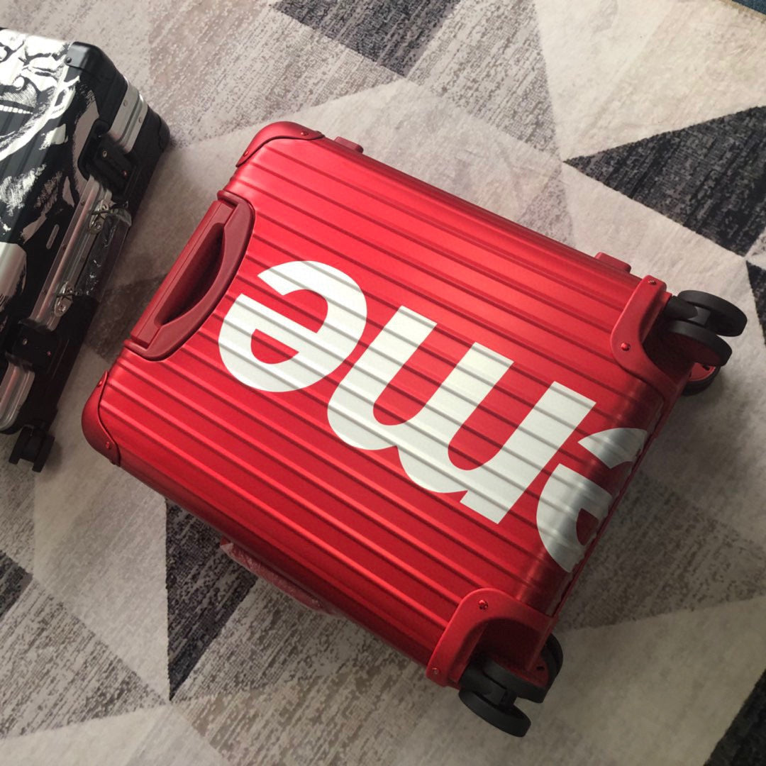 Louis Vuitton x Supreme Rolling Vali In Red 20 Inch