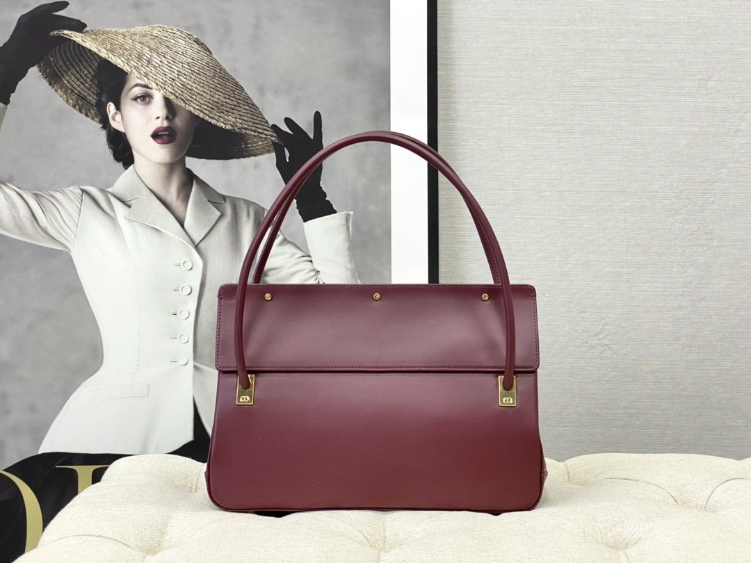 Christian Dior Pareisenne Bag 30cm Red Wine
