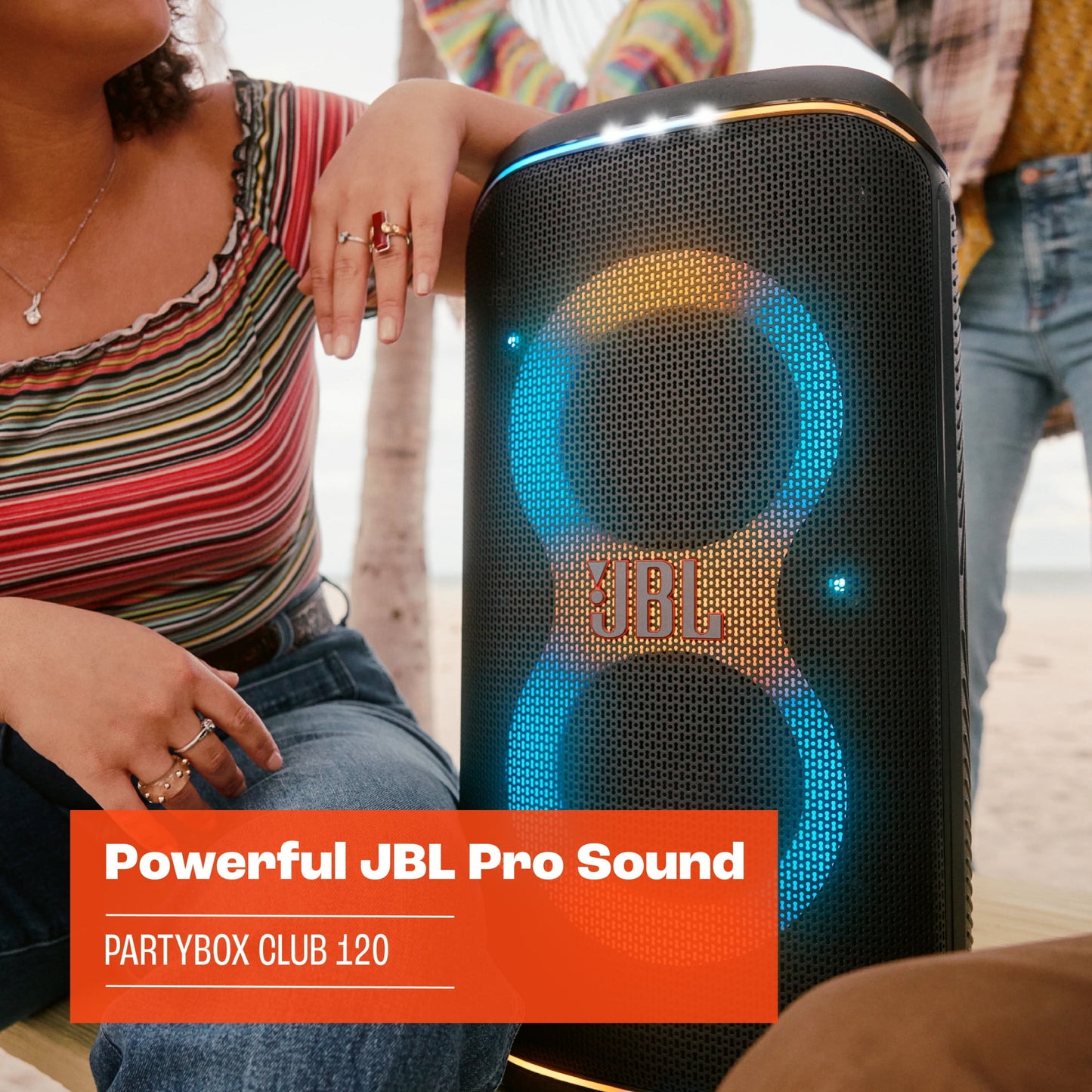 JBL PartyBox Club 120 - Portable party speaker - Featuring powerful JBL Pro Sound, the JBL PartyBox Club 120 delivers the best music experience - Black