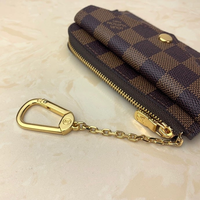 Louis Vuitton Damier Clutch Bag 13cm Brown