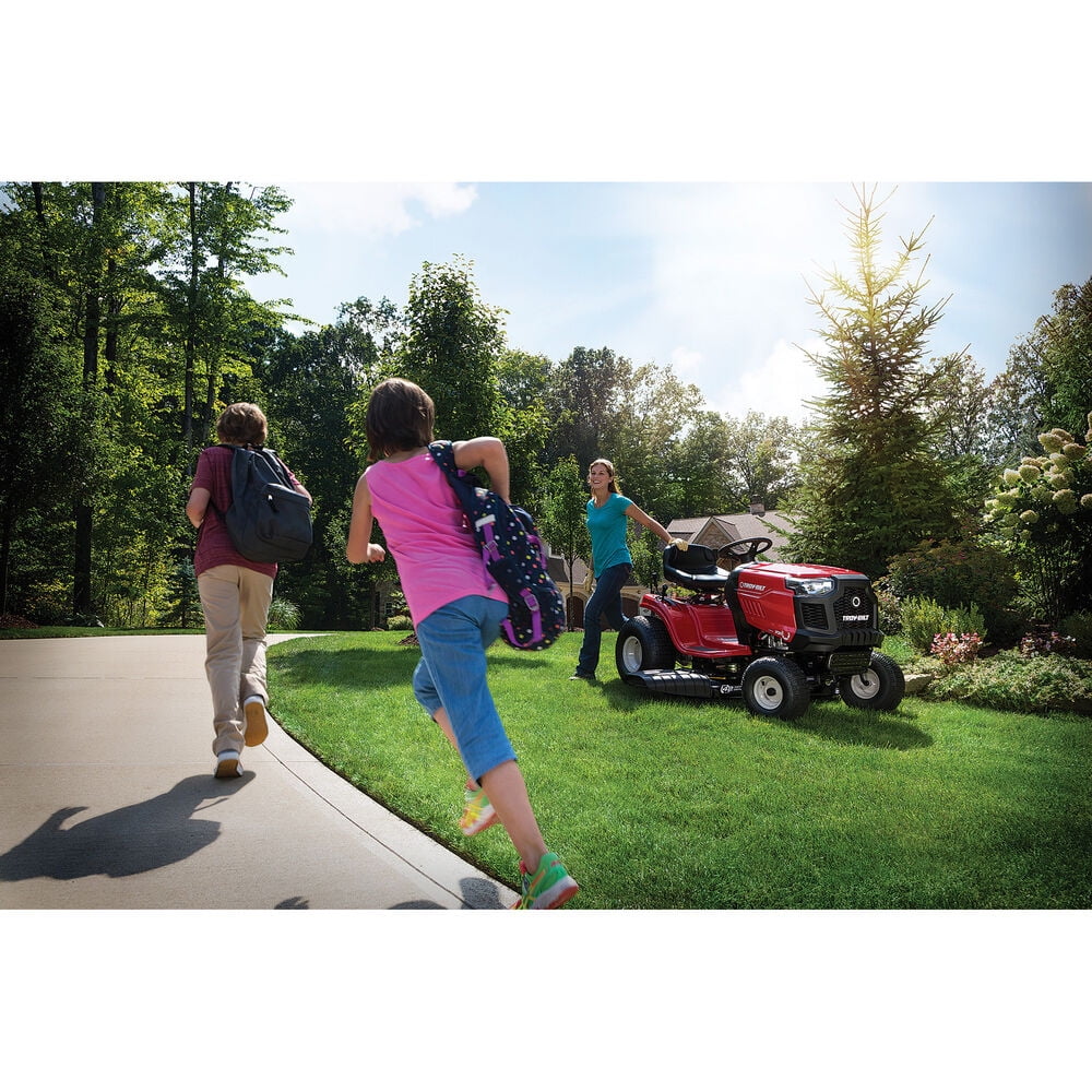 Troy-Bilt Pony 42 Riding Lawn Mower | 547cc Troy-Bilt Engine | 42" Side-Discharge | 7-Speed Shift On The Go Transmission