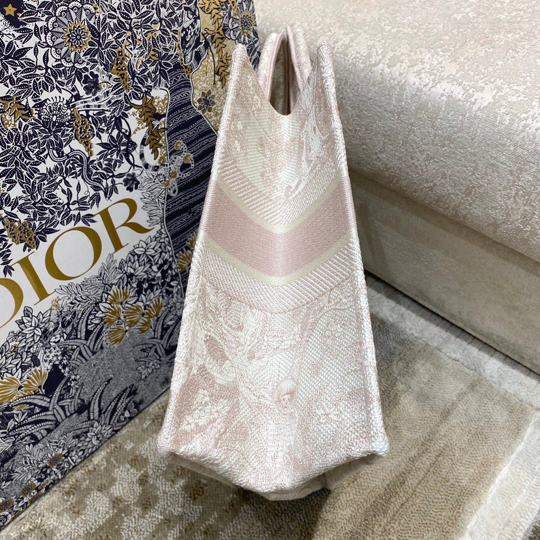 Christina Dior Medium Book Tote Bag 36cm Light Pink