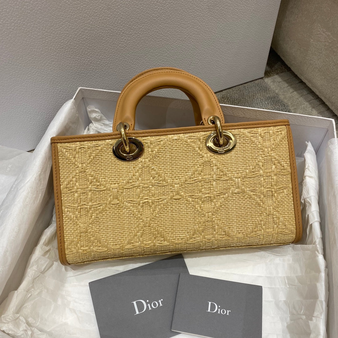 Christian Dior Lady D-Joy Bag 26cm Brown
