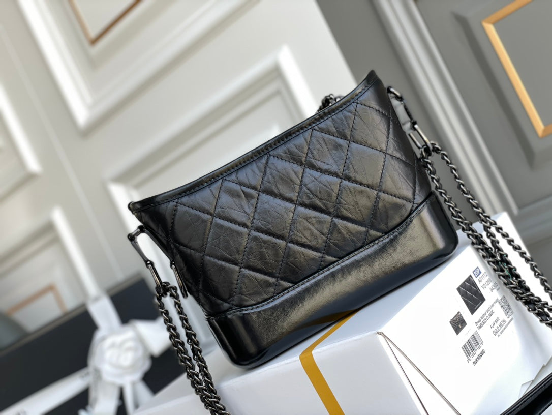 Chanel CO-CO Gabrielle Hobobag 20cm Black