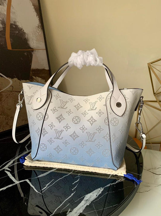 Louis Vuitton Handle Bags 23cm White-Blue