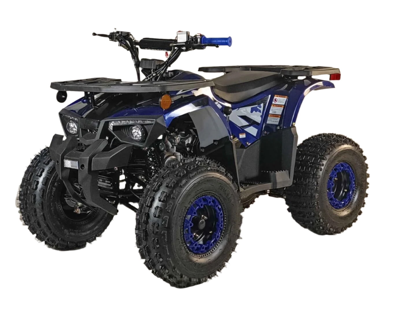 HHH 125cc ATV Quad 125cc ATV with Reverse, LED Lights, Big Wide Tires with Matching Rims 4 Wheeler-Red