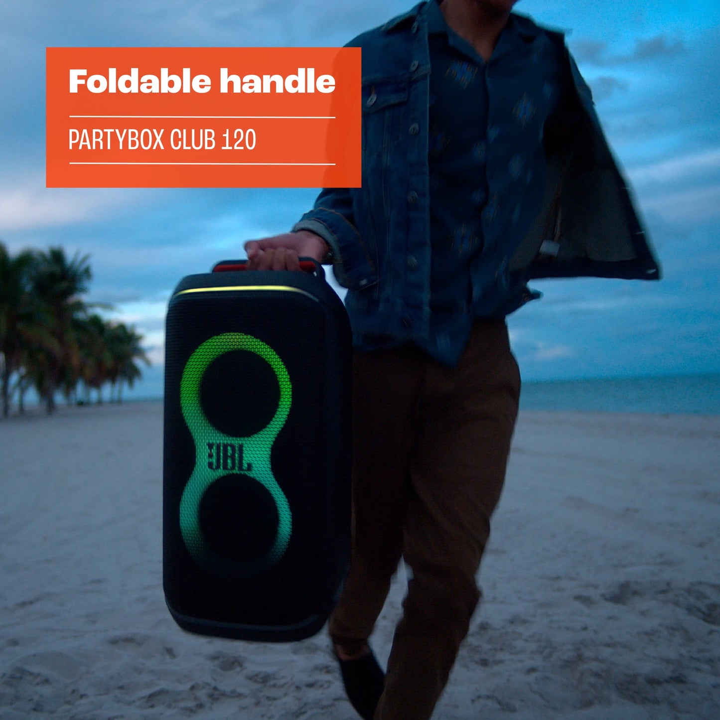 JBL PartyBox Club 120 - Portable party speaker - Featuring powerful JBL Pro Sound, the JBL PartyBox Club 120 delivers the best music experience - Black