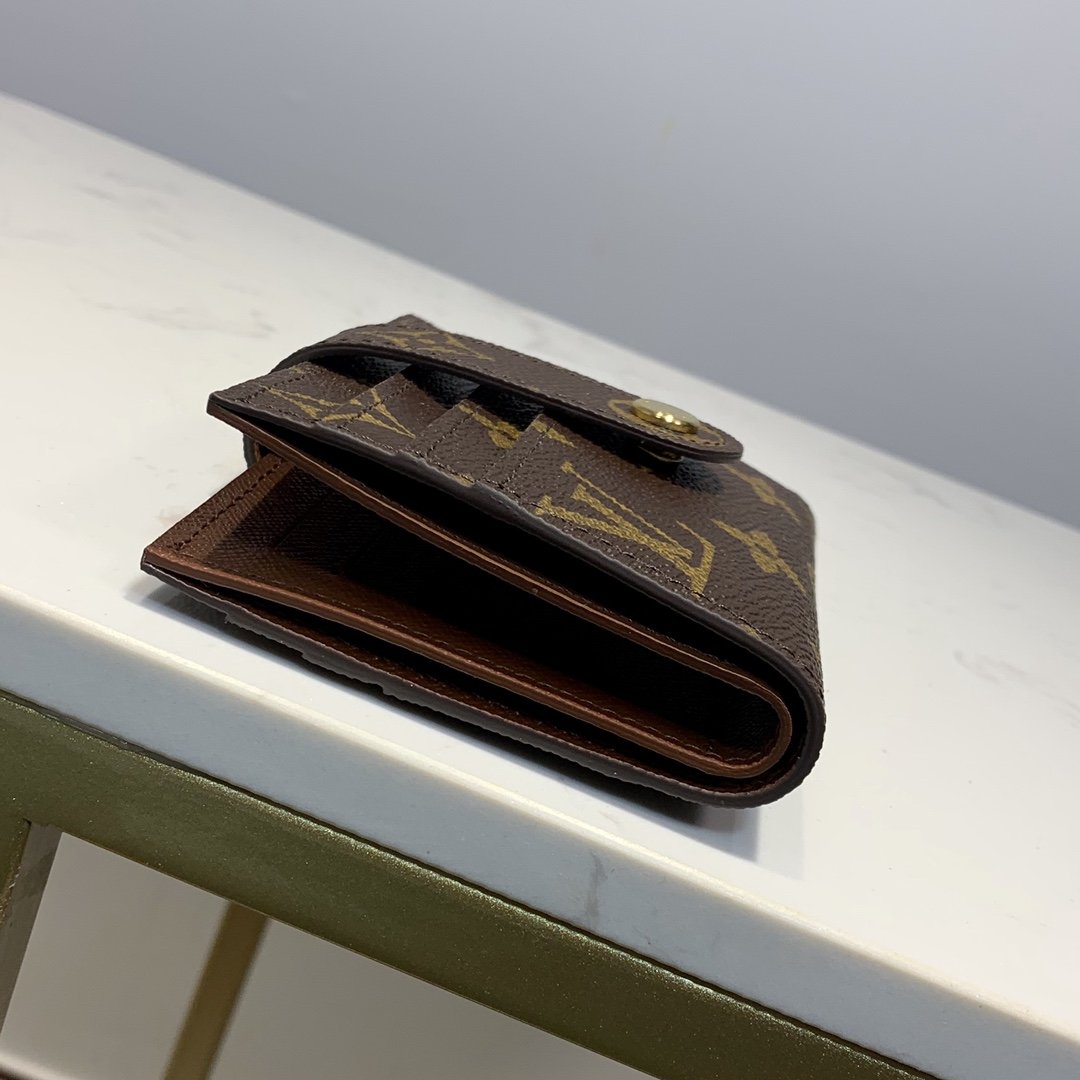 Louis Vuitton Monogram Wallet 12cm Brown