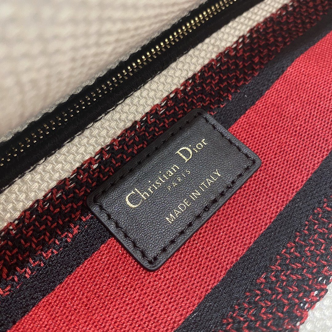Christian Dior Medium Lady D-Lite Bag 24cm Red