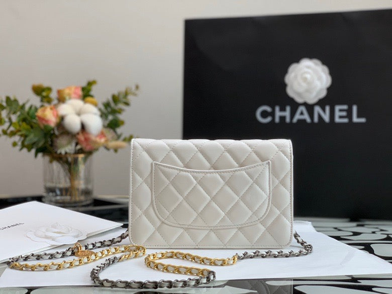 Chanel Flap Bag 19cm White